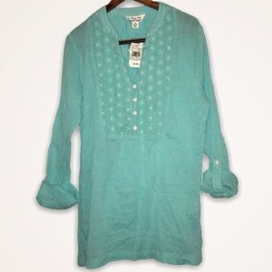 Krazy Kat Long sleeve top Turquoise size Small
